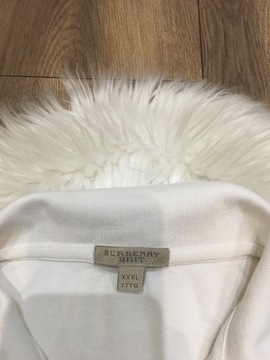 Biała koszulka polo Burberry XXXL