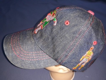 czapka z daszkiem jeans - LIKWIDACJA