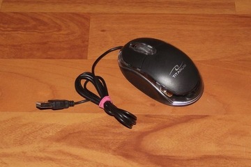 Zgrabna myszka Titanum optyczna MINI czarna PS2