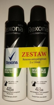 Zestaw dezodorantów Rexona Men 8x150 ml MIX