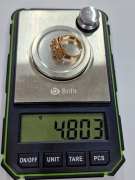 Złoty sygnet/pierścionek Au 585 4.8g