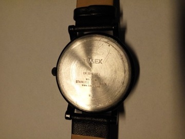 Zegarek Timex WR 30M CR2016 analog, czarny, skóra