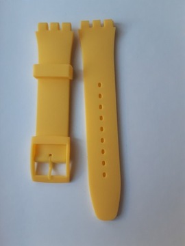 Żółty pasek zamiennik do zegarka Swatch 17 mm