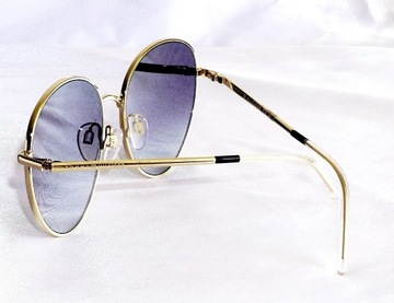Okulary damskie Tommy Hilfiger TH 1649/S RHLFQ lenonki złote lustrzanki