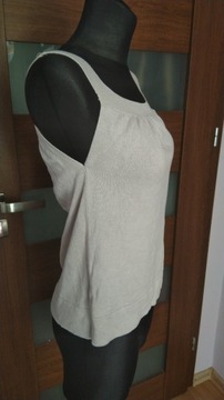 Szara sweterkowa bluzka / kamizelka Reserved, wady