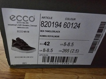 145. Ecco buty 42 - Ecco  82019460124 Jak Nowe