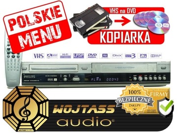 Nagrywarka kopiarka VHS na DVD Philips PL MENU