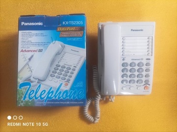 Telefon stacjonarny  Panasonic  powystawowy