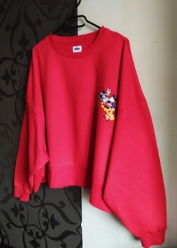 Czerwona Bluza Mickey And Friends Disney Oversize