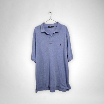 Koszulka polo bawełniana Polo Ralph Lauren 100% bawełna błękitna L