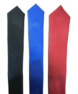 Wąski Jednokolorowy Krawat Męski Krateczka Kolory