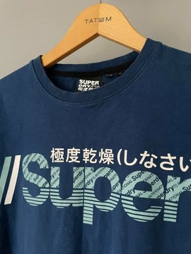 T-shirt SuperDry ciemnoniebieski S