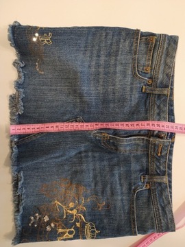 Ralph Lauren S 36 vintage mini spódniczka jeans