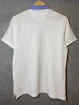 Massimo Dutti T-shirt polo męskie białe rozm. M