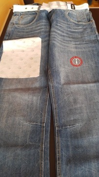 Spodnie jeans Crosshatch niebieskie.
