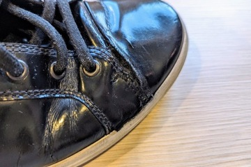 Czarne buty skórzane Ecco