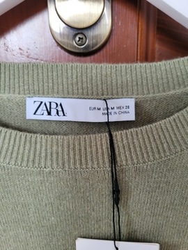 Zara nowy wełniany sweter 38 M 