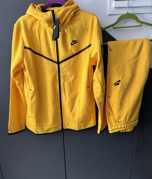 Nike Tech Fleece roz.M żółty bluza i spodnie