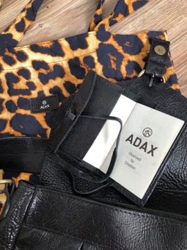 Skórzana torebka na ramię ADAX, szeroki pasek