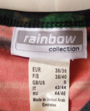 Tunika sukienka Bonprix Rainbow kolorowa r.36/38