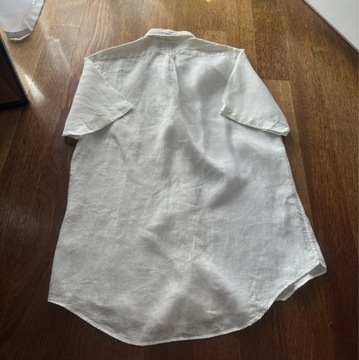 Biała koszula lniana Ralph Lauren 100% len