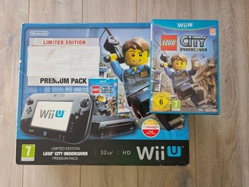 Nintendo Wii U Konsola Czarna 32GB Lego City Box