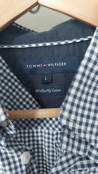 Tommy Hilfiger; koszula w drobną kratkę