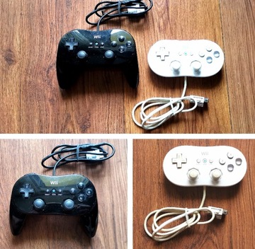 2 ORYGINALNE PRO CONTROLLERY WII CLASSIC