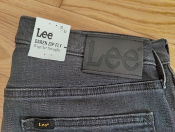 Jeansy męskie Lee Daren 32/32 Straight szary denim