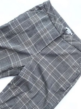 H&M spodnie w kratkę Cygaretki Do biura XS