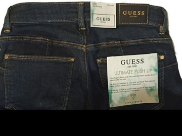 GUESS NOWE JEANSY PUSH UP SKINNY CURVE X W25 L30 