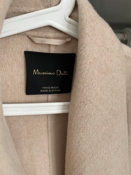 Wełniany wiązany płaszcz Massimo Dutti S/36