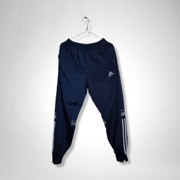 Spodnie dresowe sportowe dresy Adidas granatowe S