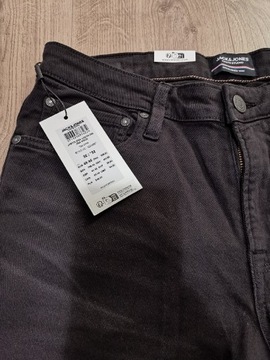 Spodnie męskie jeans dżins JACK JONES Slim Glenn czarne 32/32