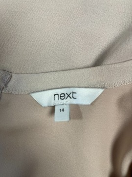 Bezowa bluzka Next z krótkim rękawem 14