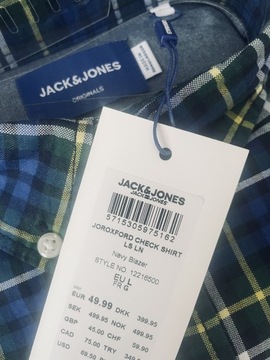 Koszula męska w kratę Jack & Jones L