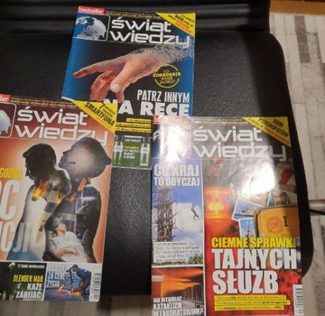 Świat Wiedzy - komplet trzech czasopism 