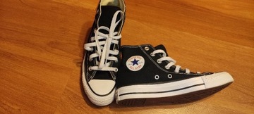 Converse All Star trampki czarne wysokie rozm. 36