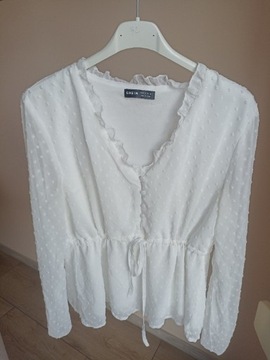 Biała bluzka koszula damska Shein r. M 38 