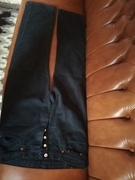 LEVI'S, czarne męskie XL, pas 90 cm, jak nowe