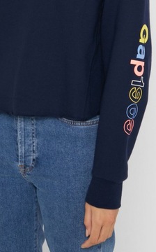 GAP krótka bluza crop z logo na rękawie