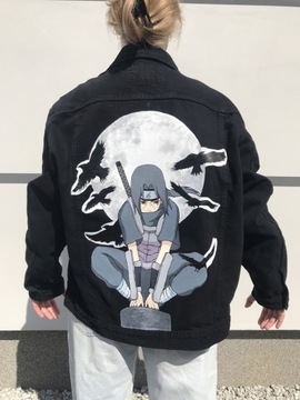 Itachi Uchiha kurtka ręcznie malowana anime Naruto