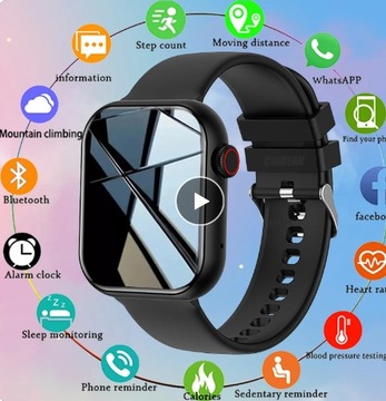 INTELIGENTNY STYLOWY SMARTWATCH MĘSKI 2 PASKI 23R!