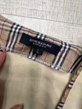 Bluzka Burberry kołnierz suwak polo krótki rękaw K