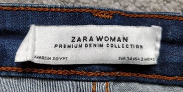 Spodnie jeansowe ZARA, rozm. 34, dżinsowe, skinny