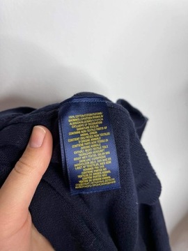Zapinany sweterek Ralph Lauren 36/S granatowy 100% bawełny