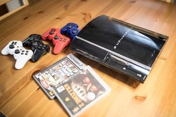 PlayStation3 PS3 +40 gier + 4 pady, PS1 PS2
