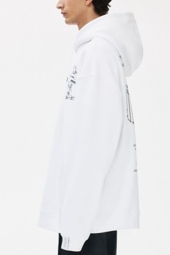 Bluza oversize rokh H&M z kapturem i nadrukiem 