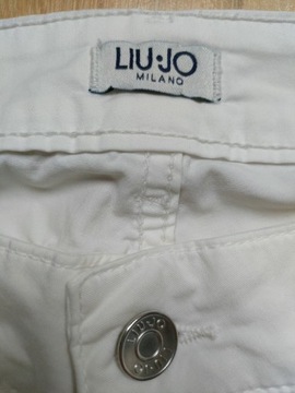 Liu Jo rozmiar 33 białe damskie spodnie lato 