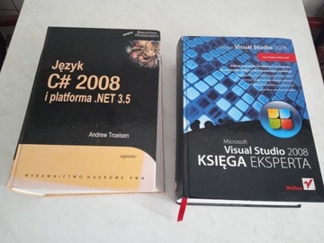 Księga eksperta 2008 oraz Język C# 2008-2 książki